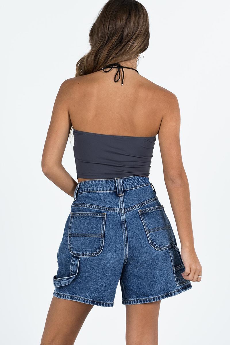 Pockets Denim Casual Shorts-Blue-Hayhty.All Rights Reserved.