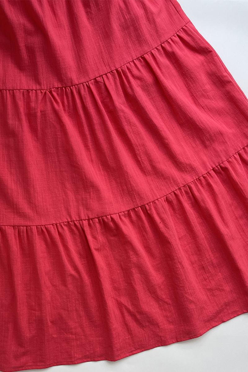 Backless Tied Up Pleated Vacation Slip Maxi Dresses-Hayhty.All Rights Reserved.