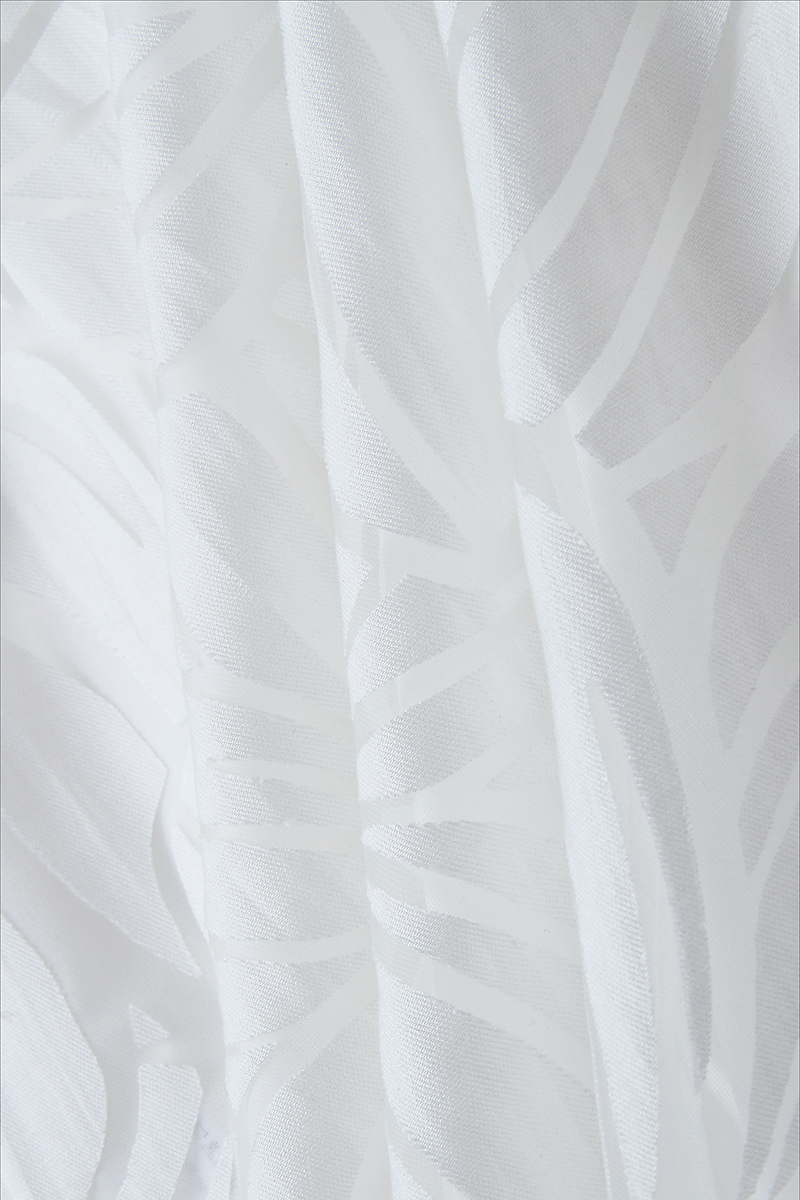 White Boat Neck Jacquard Ruffle Hem Slim A-line Slip Mini Dresses-Hayhty.All Rights Reserved.