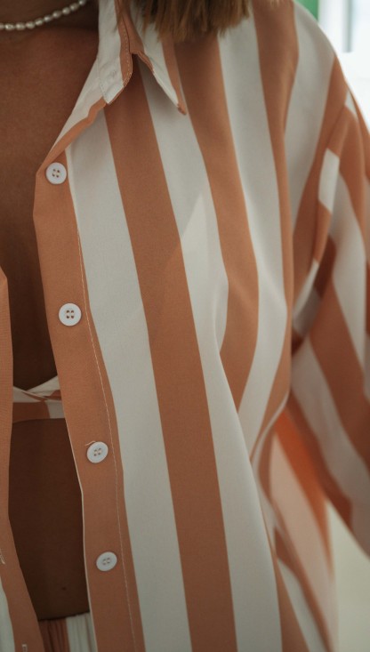 Relaxed Fit Orange White Matching Colors 3pcs Set-Hayhty.All Rights Reserved.