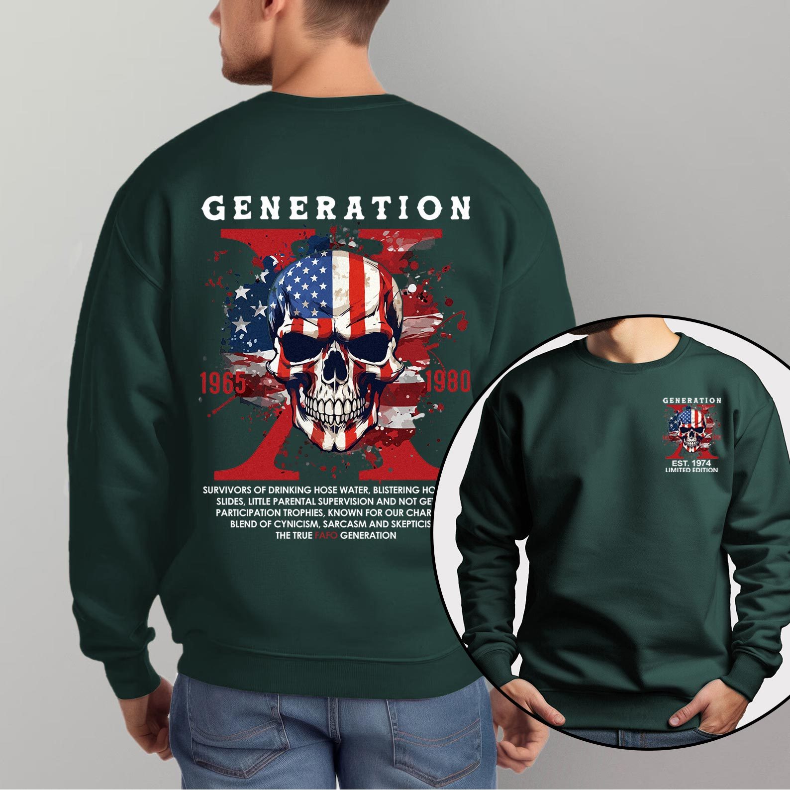 Customized Proud Member of the Fck Your Feelings Crewneck