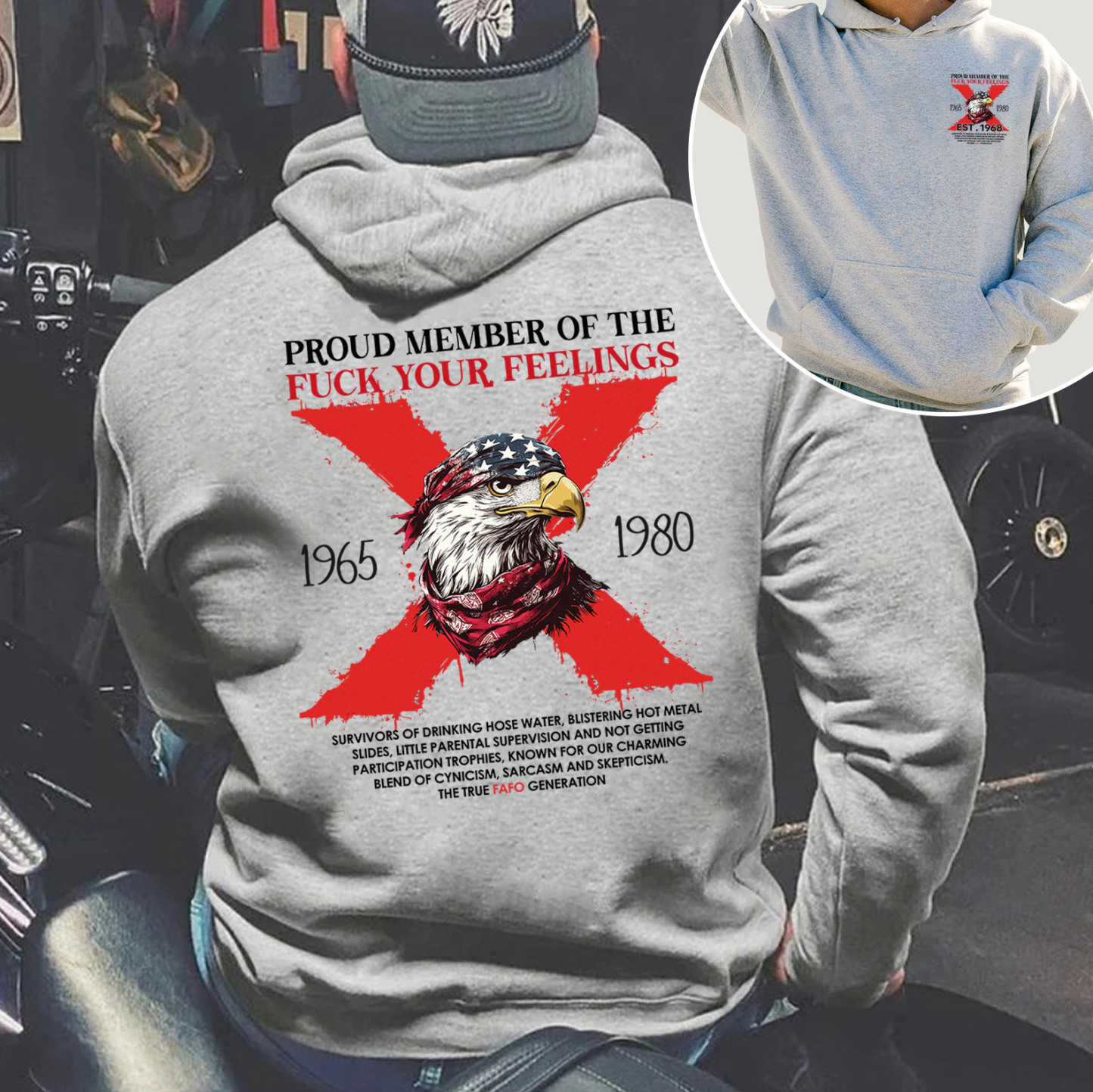Halloween Gen X Eagle Hoodie