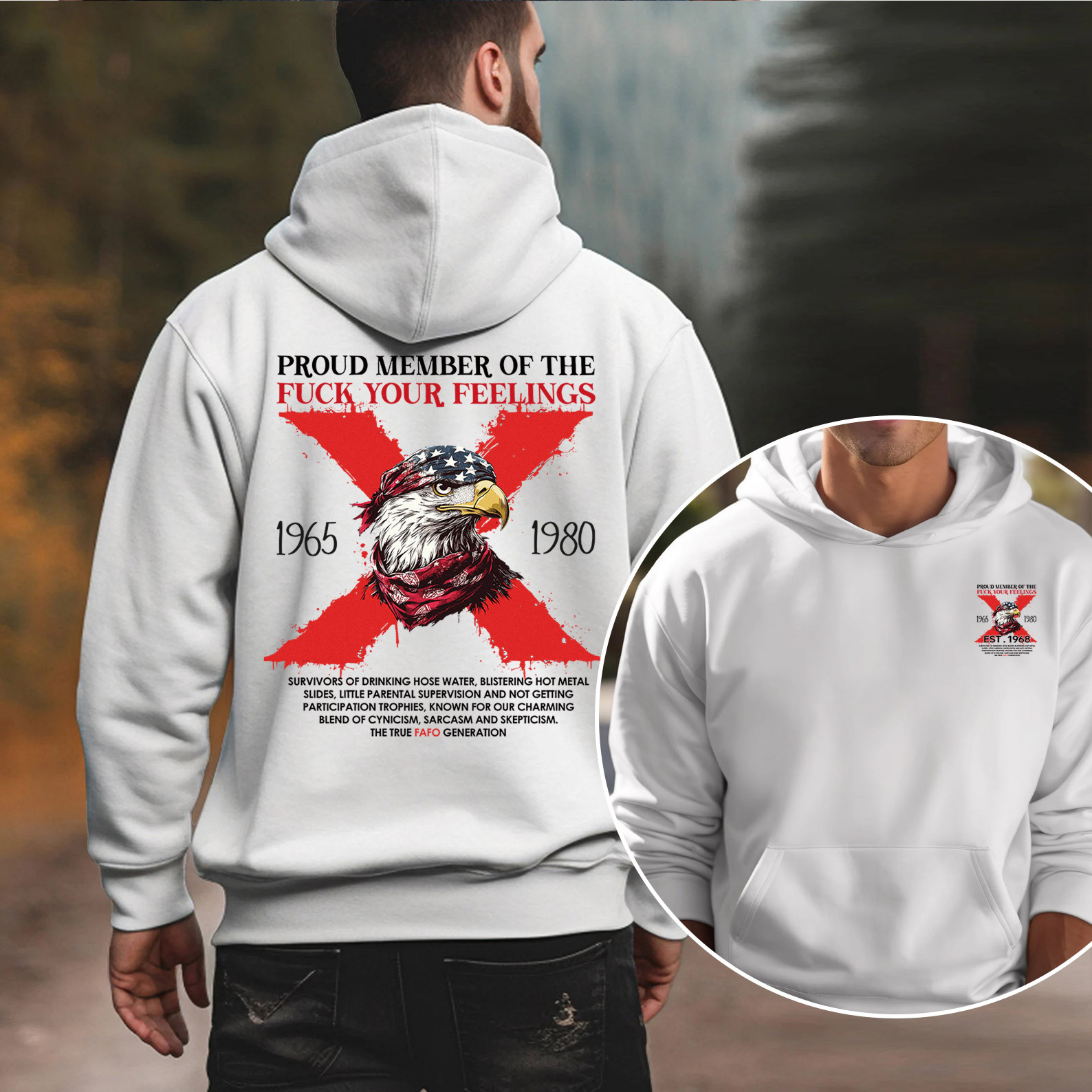 Halloween Gen X Eagle Hoodie