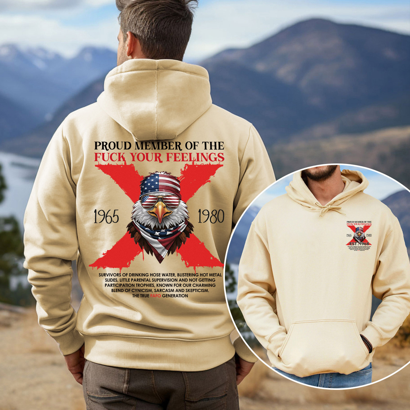 Halloween Gen X Eagle Hoodie