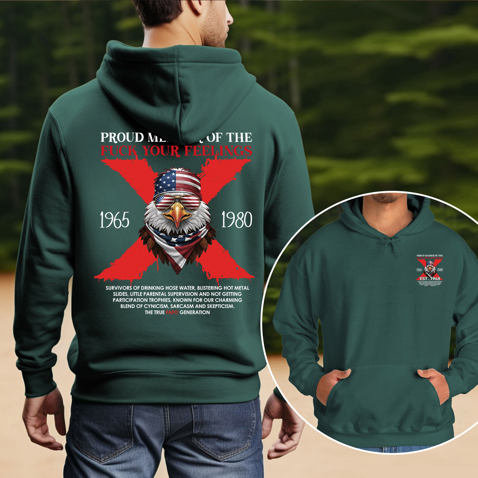 Halloween Gen X Eagle Hoodie