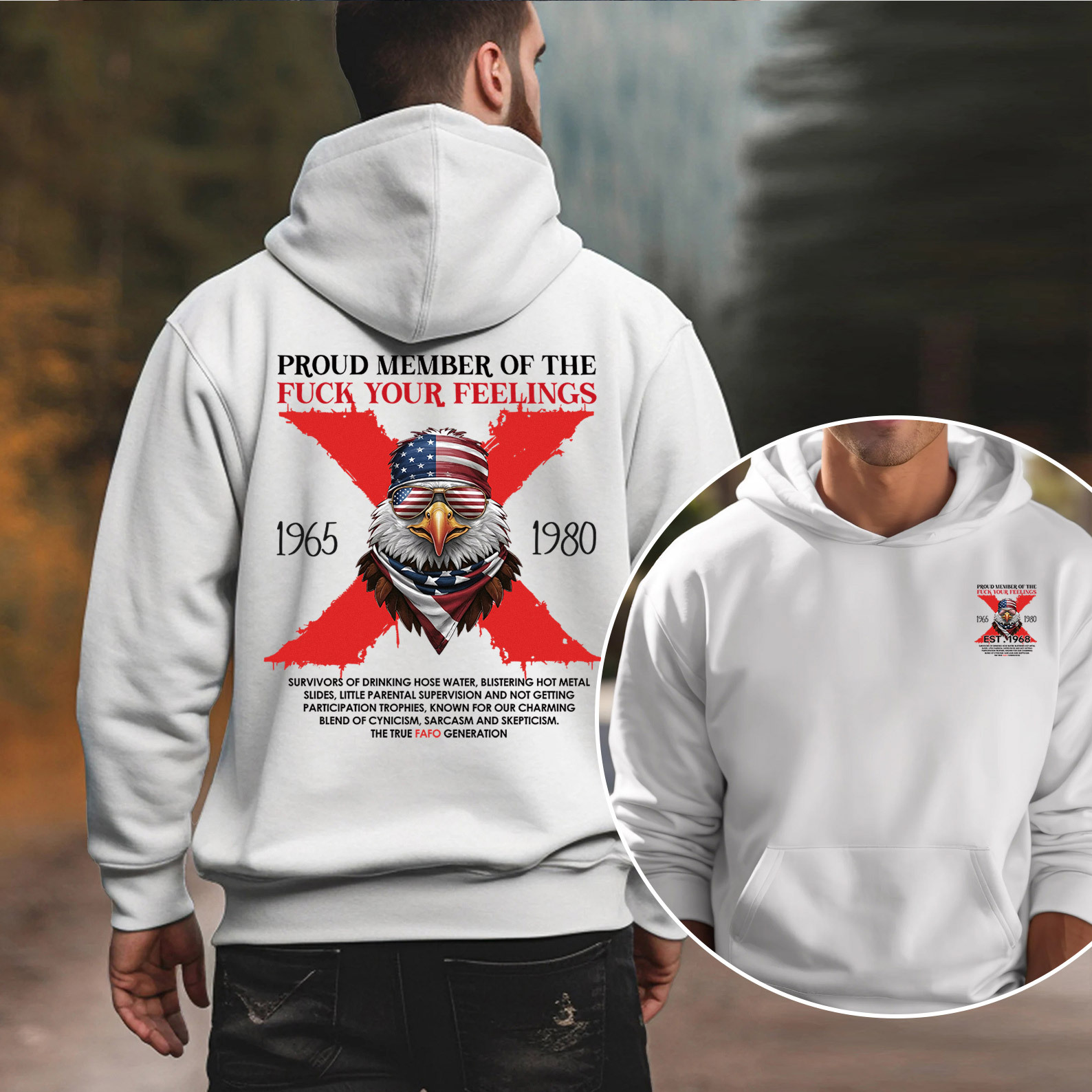 Halloween Gen X Eagle Hoodie