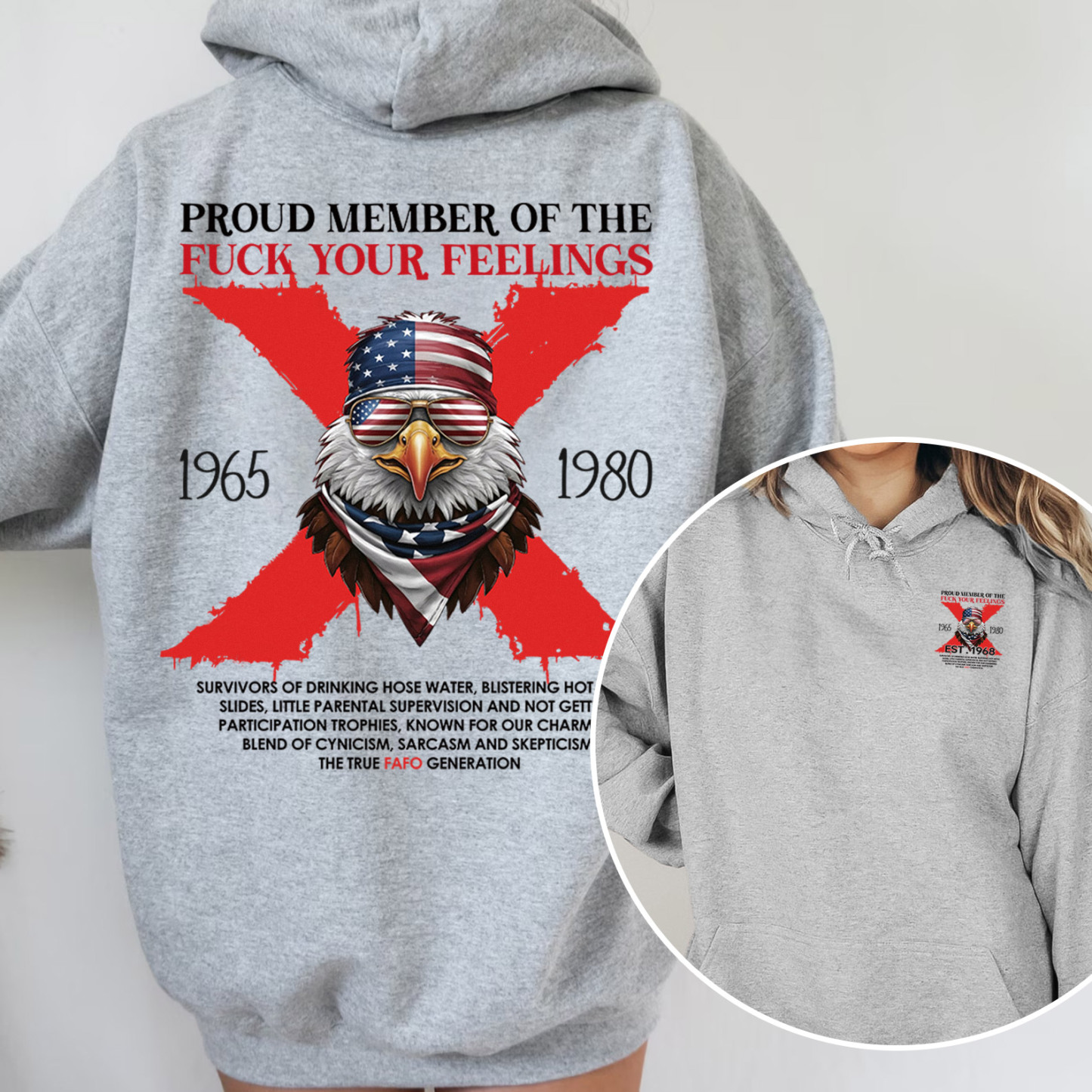 Halloween Gen X Eagle Hoodie