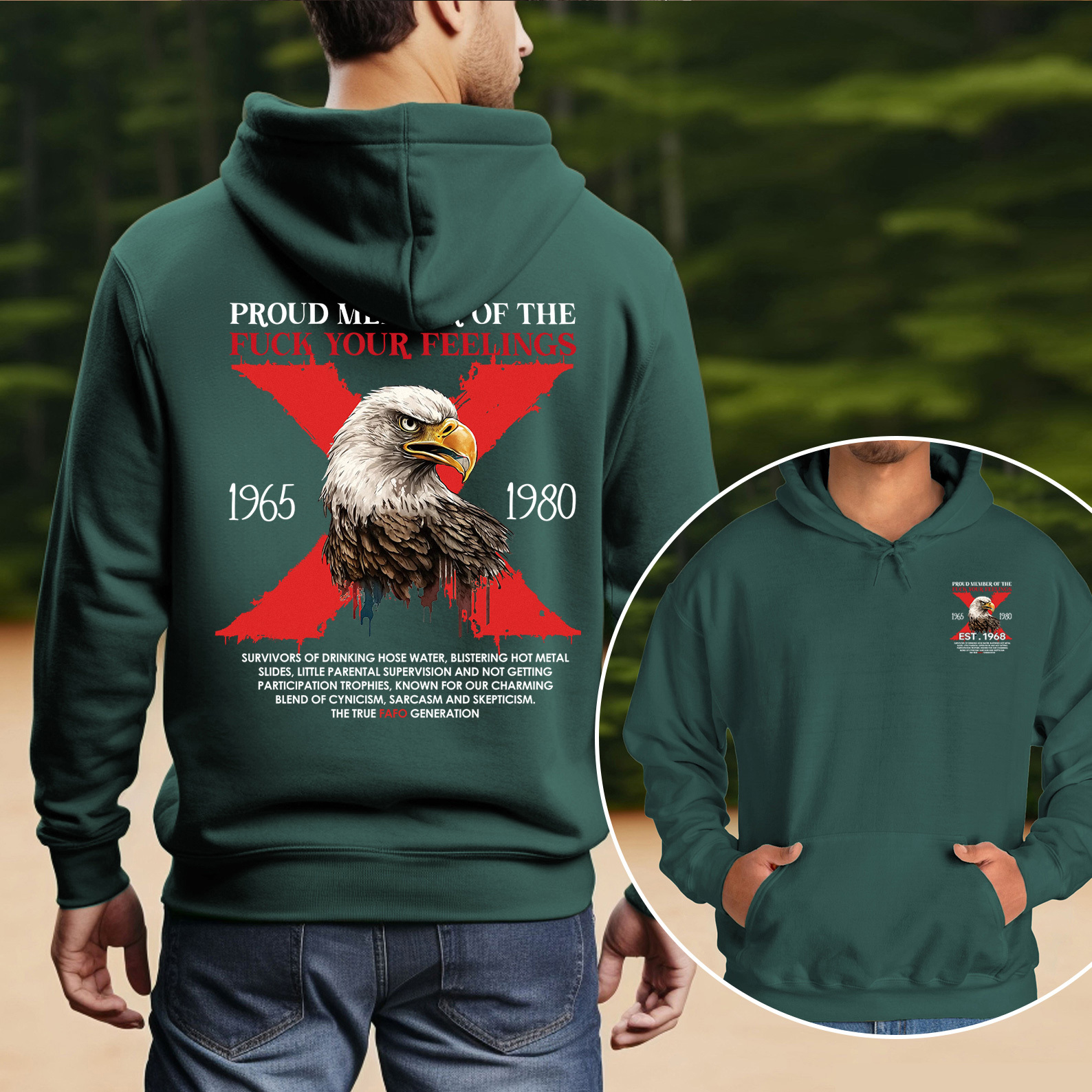 Halloween Gen X Eagle Hoodie