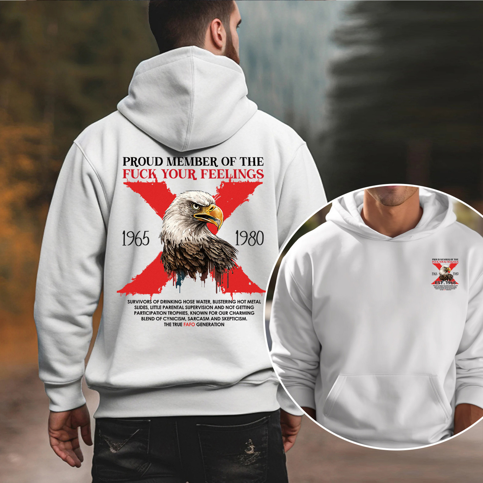 Halloween Gen X Eagle Hoodie