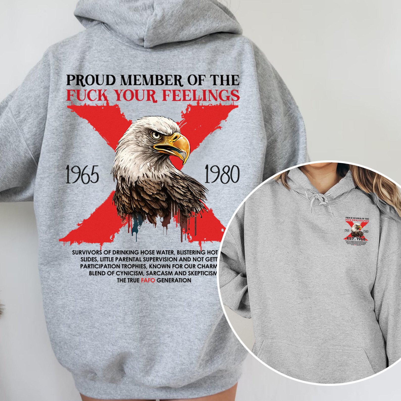 Halloween Gen X Eagle Hoodie