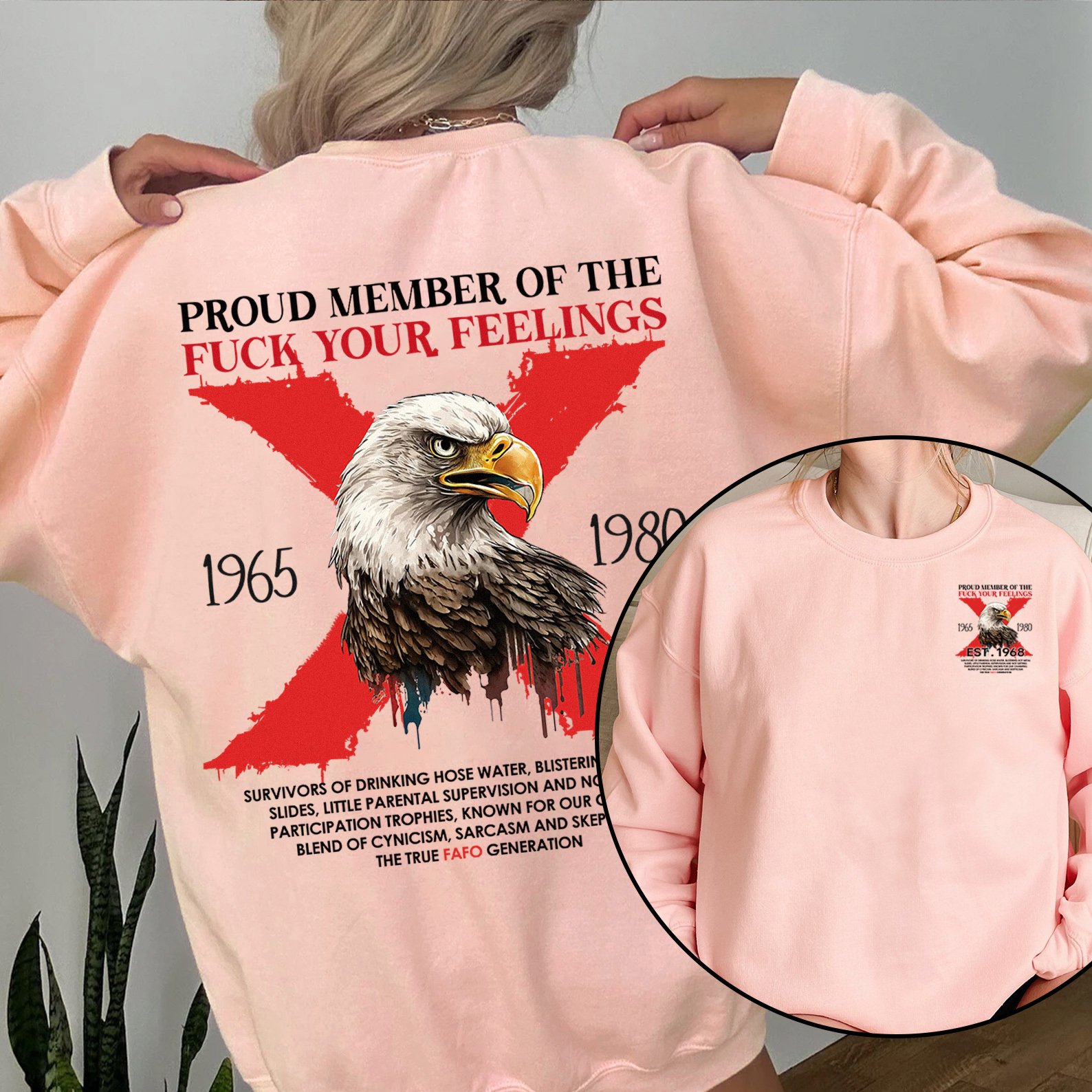 Halloween Gen X  Eagle Crewneck