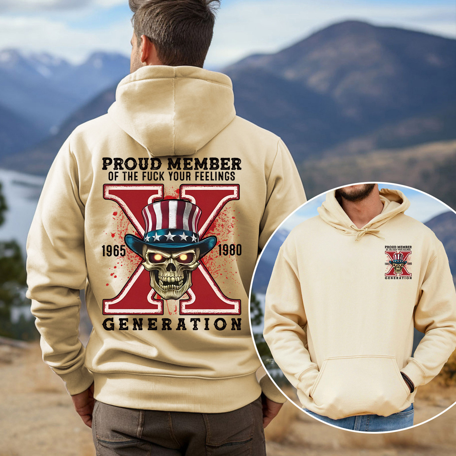 New Version Generation X FAFO shirt Double Side Print Hoodie