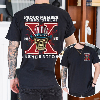 New Version Generation X FAFO shirt Double Side Print T-shirt