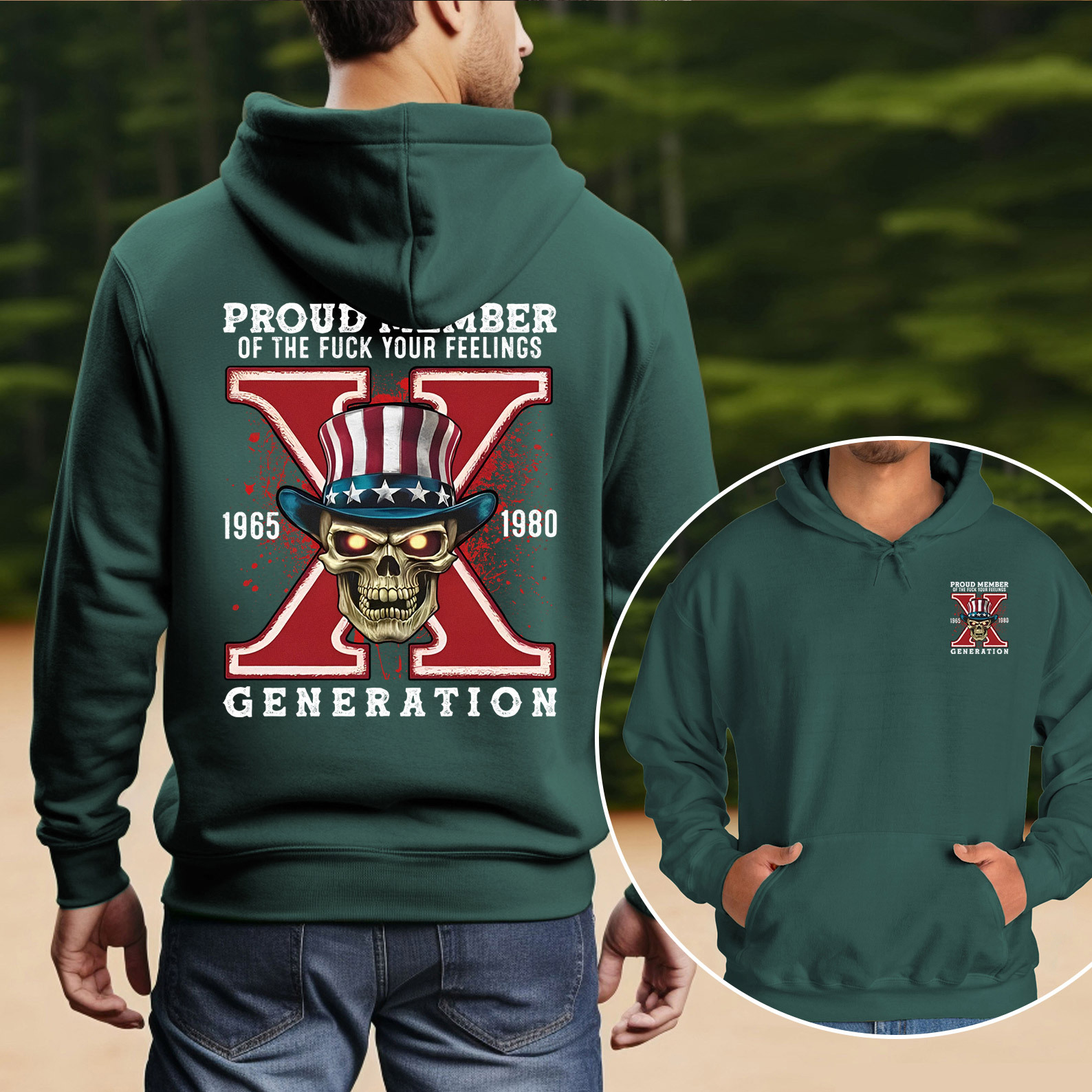 New Version Generation X FAFO shirt Double Side Print Hoodie
