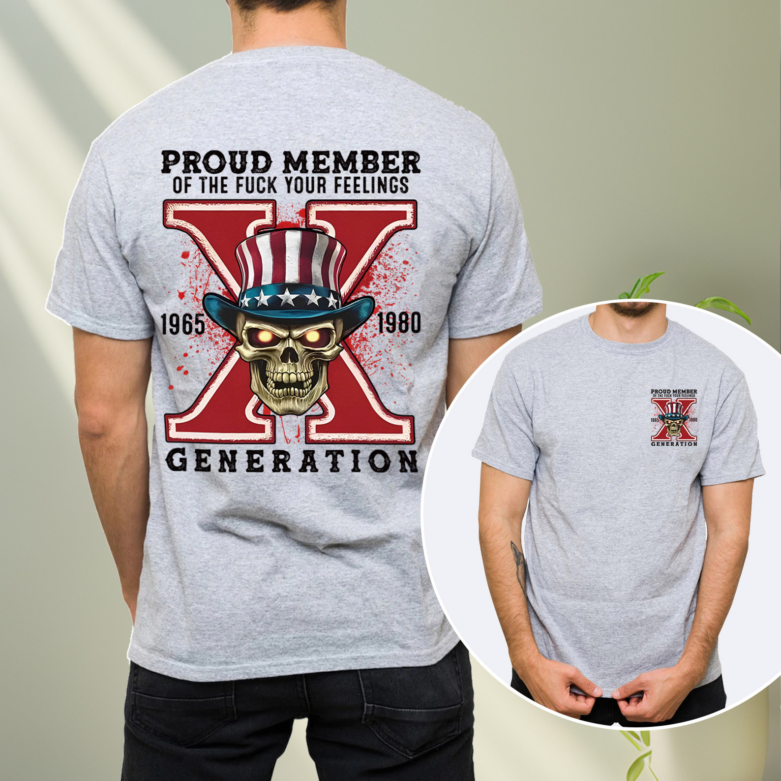 New Version Generation X FAFO shirt Double Side Print T-shirt