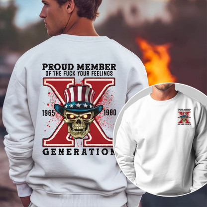 New Version Generation X FAFO shirt Double Side Print Crewneck