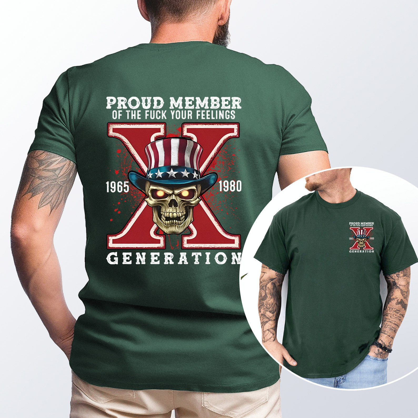 New Version Generation X FAFO shirt Double Side Print T-shirt