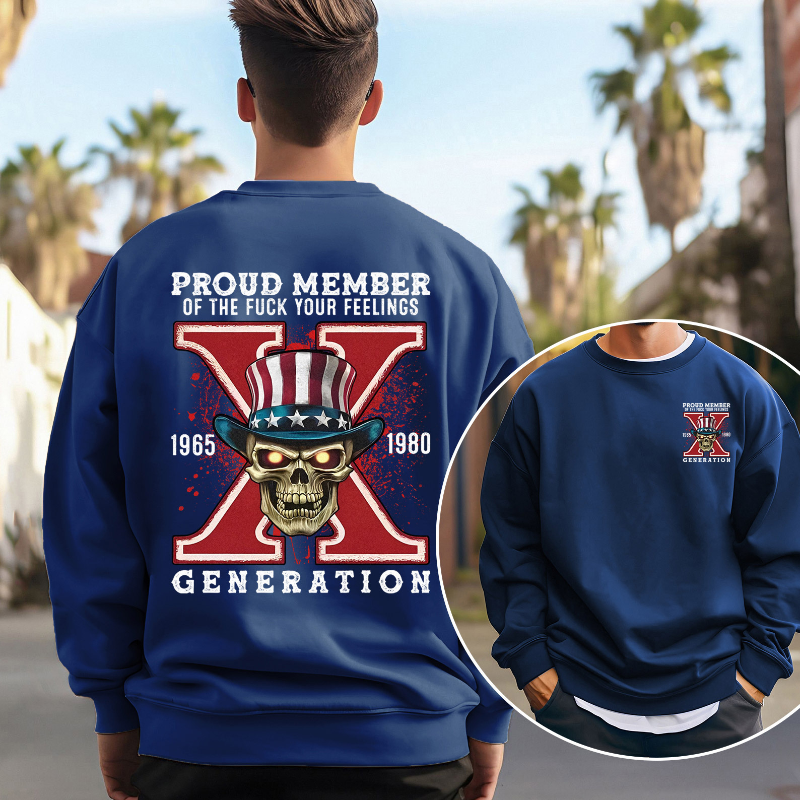 New Version Generation X FAFO shirt Double Side Print Crewneck