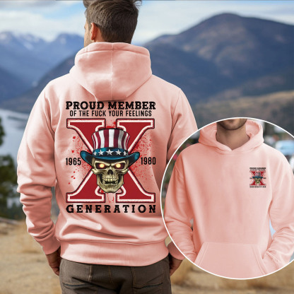 New Version Generation X FAFO shirt Double Side Print Hoodie