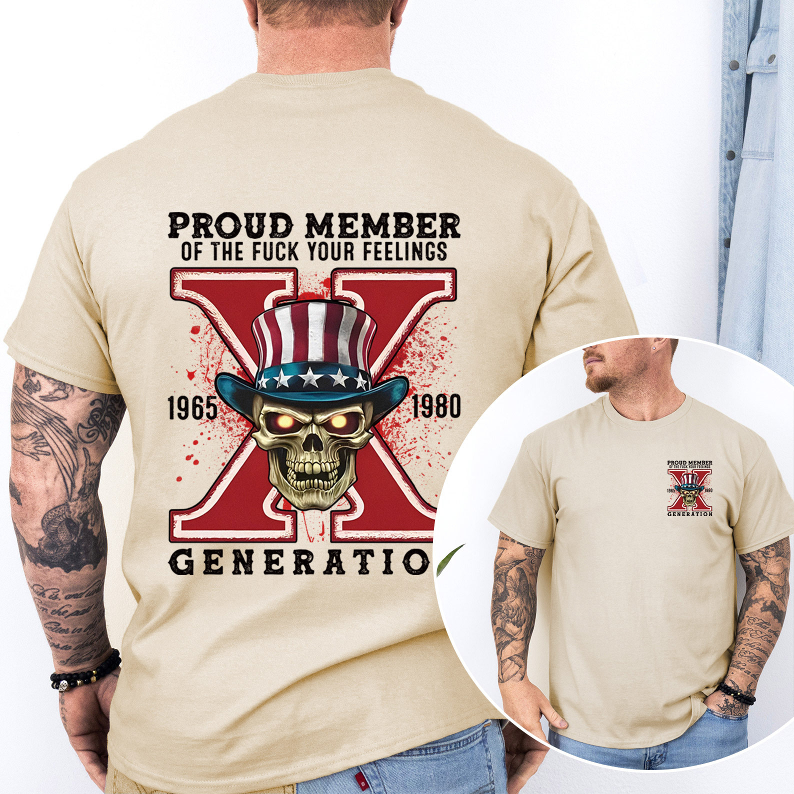 New Version Generation X FAFO shirt Double Side Print T-shirt