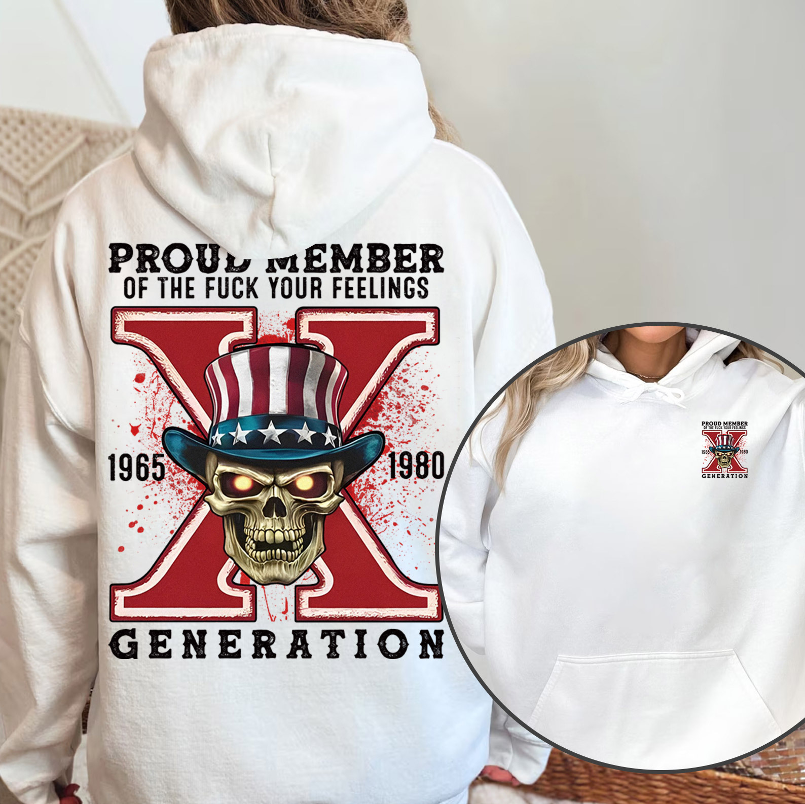 New Version Generation X FAFO shirt Double Side Print Hoodie