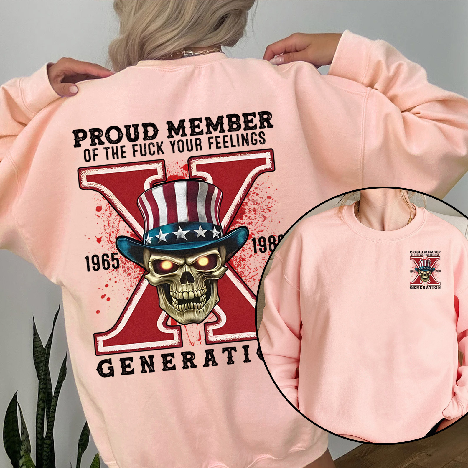 New Version Generation X FAFO shirt Double Side Print Crewneck