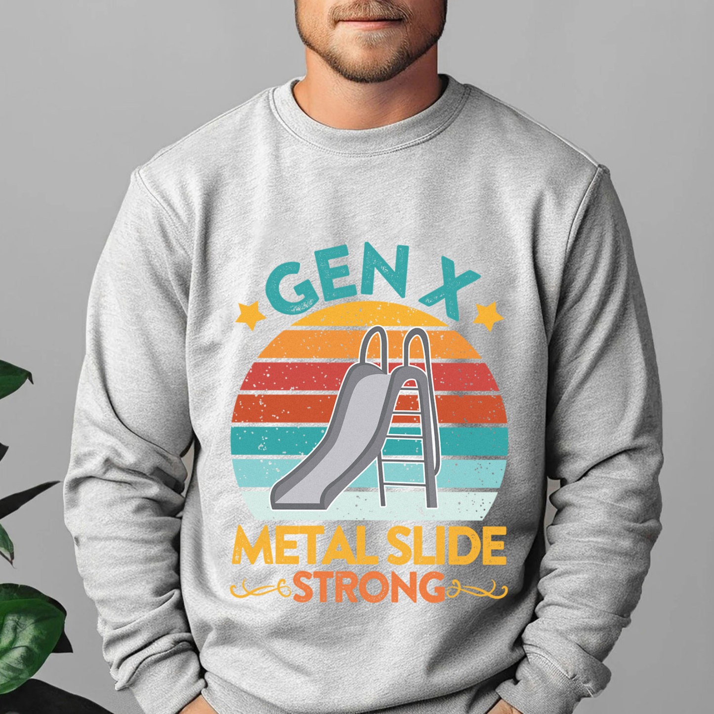 Gen X Metal Slide A Strong Crewneck