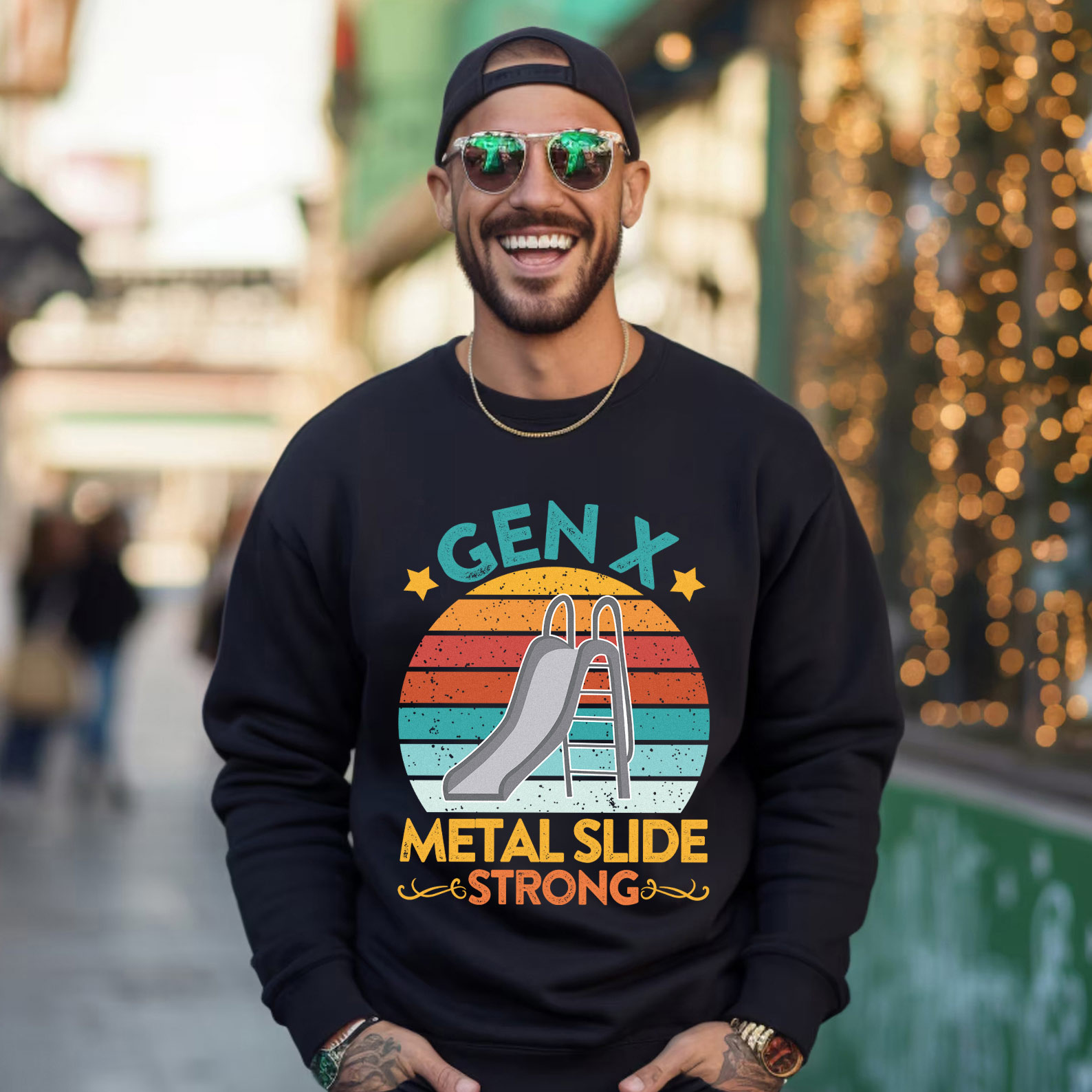 Gen X Metal Slide A Strong Crewneck