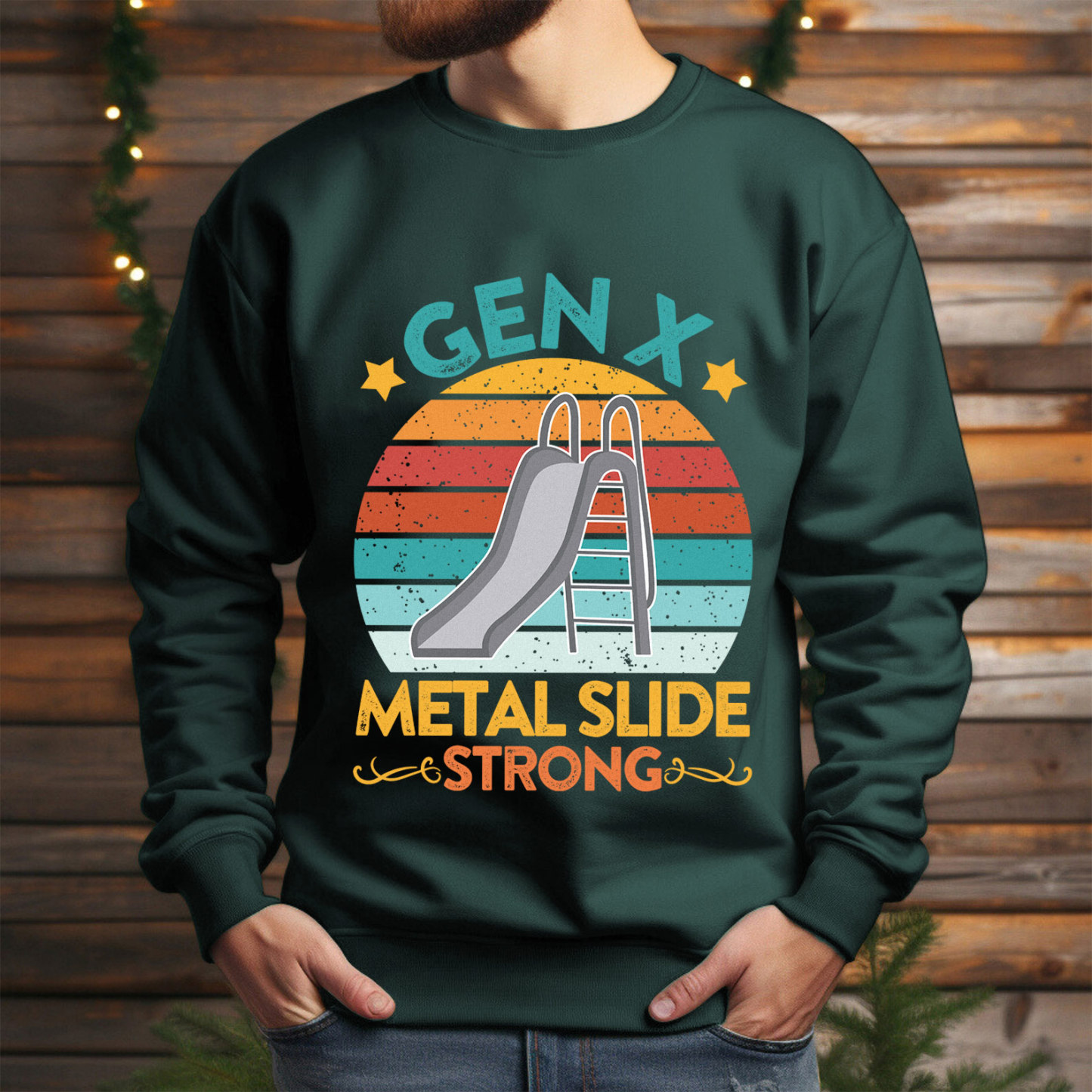 Gen X Metal Slide A Strong Crewneck