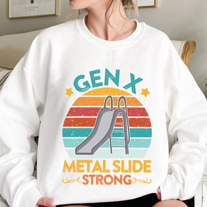 Gen X Metal Slide A Strong Crewneck