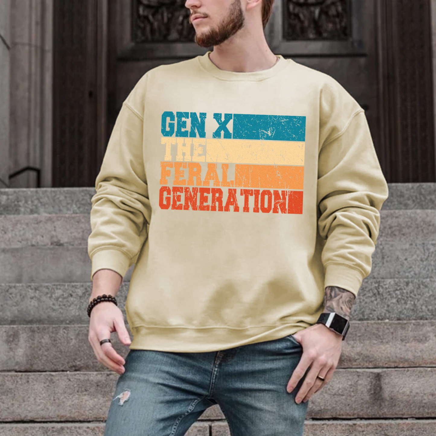 Retro Vintage Gen X Crewneck
