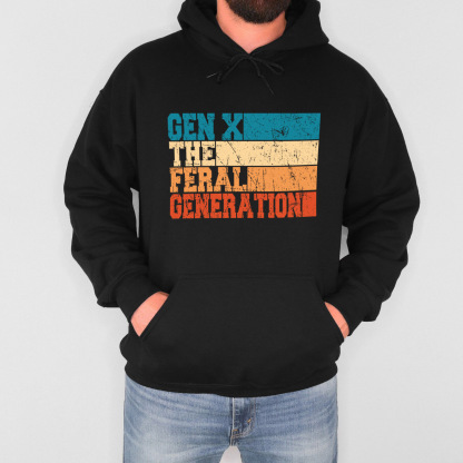 Retro Vintage Gen X Hoodie