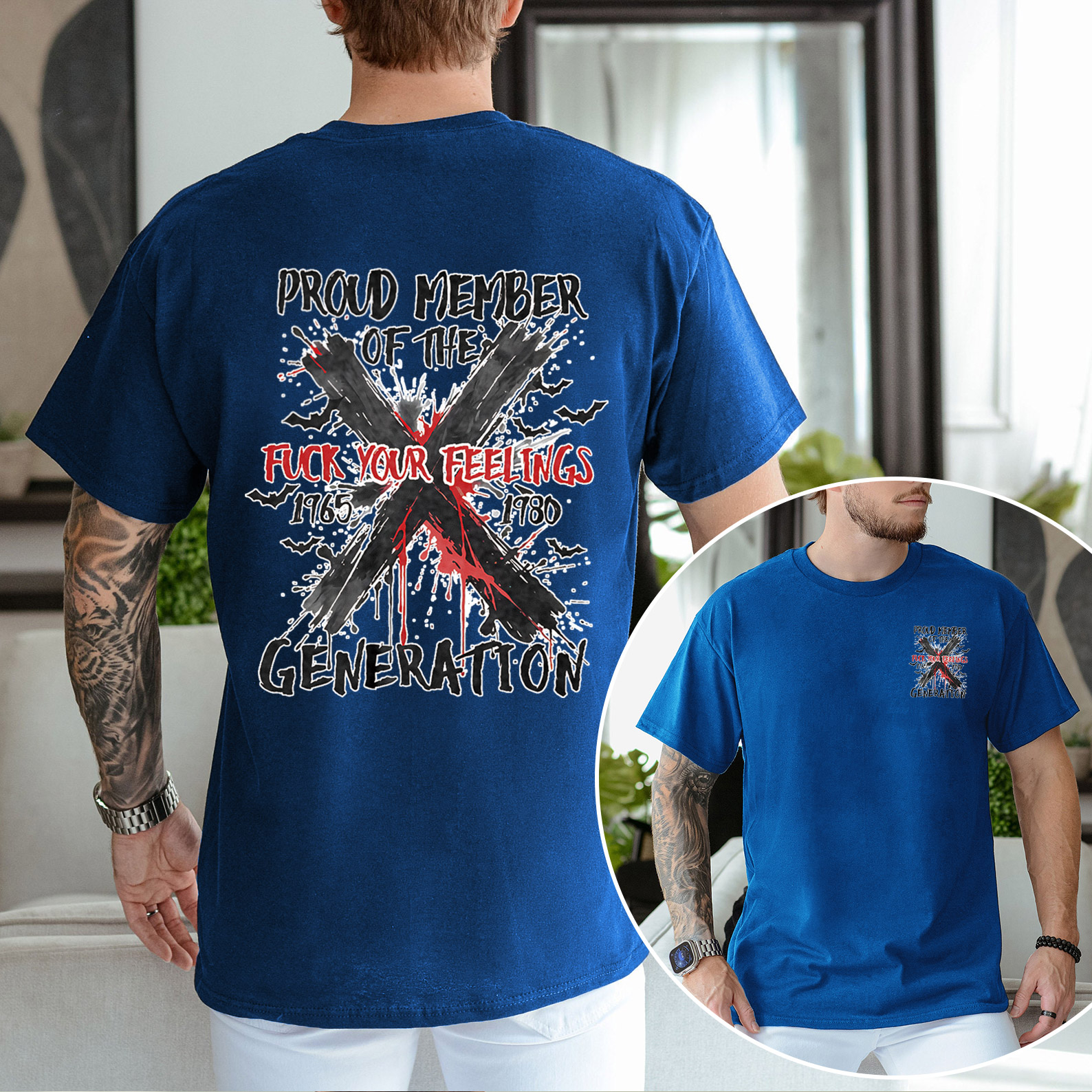 Graffiti Proud Member Fck Your Feelings Generation X T-shirt