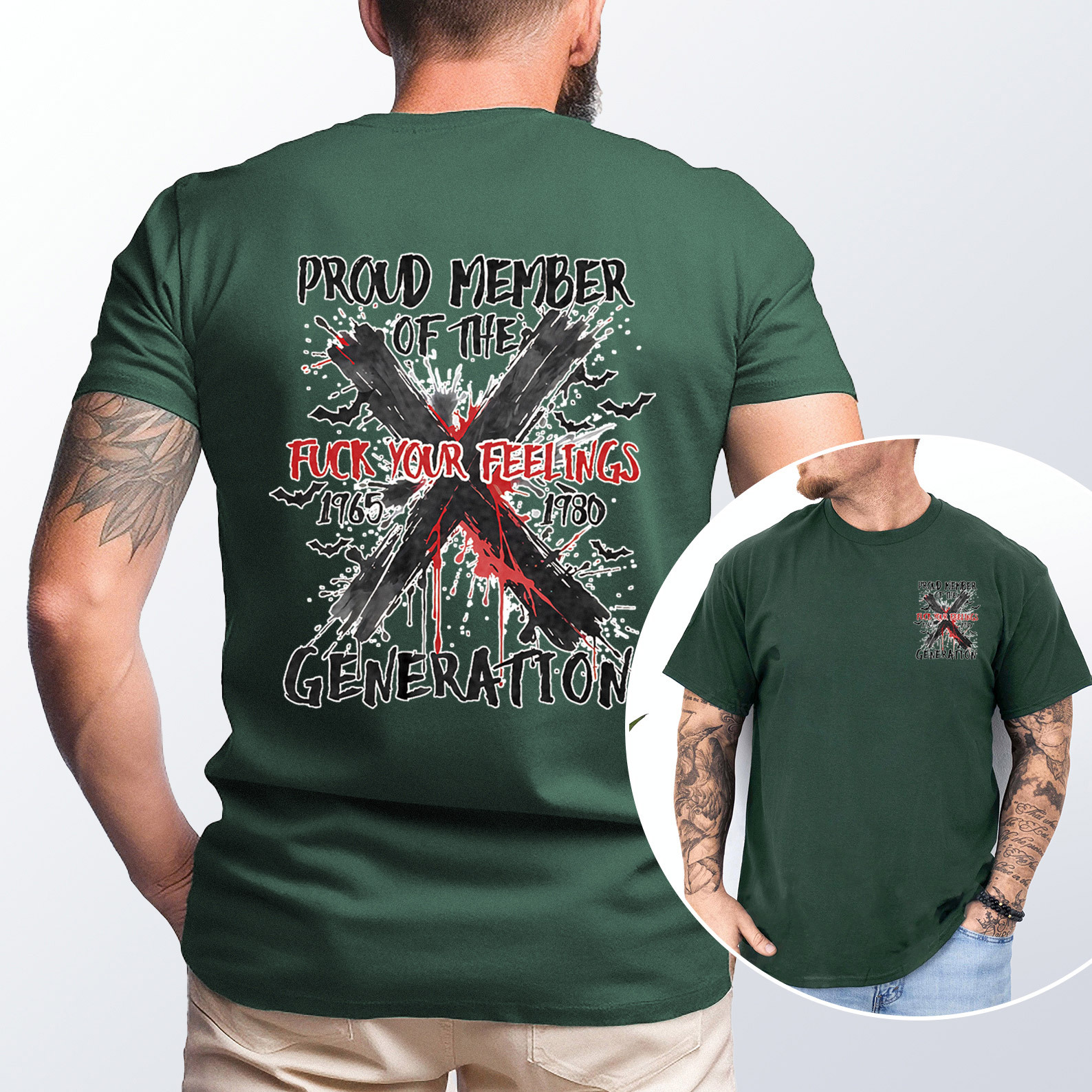 Graffiti Proud Member Fck Your Feelings Generation X T-shirt