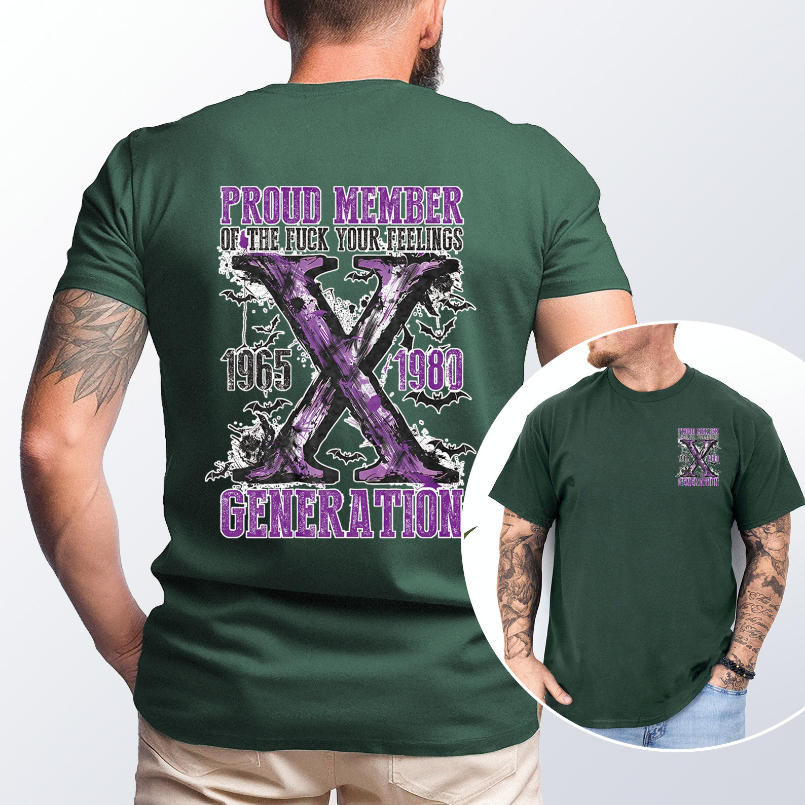 Purple Proud Member Fck Your Feelings Generation X T-shirt