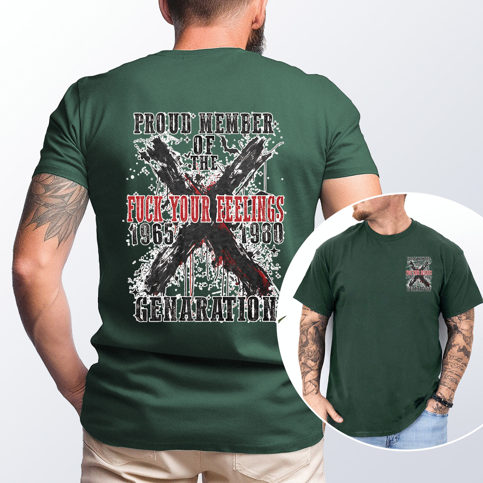 Proud Member Fck Your Feelings Generation X Graffiti Style T-shirt