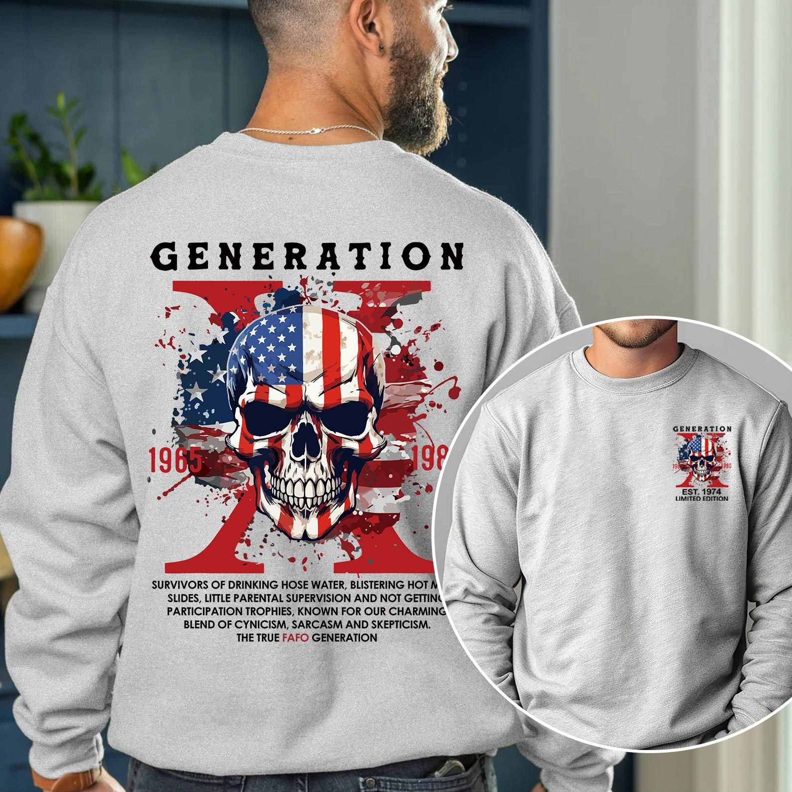 Customized Proud Member of the Fck Your Feelings Crewneck