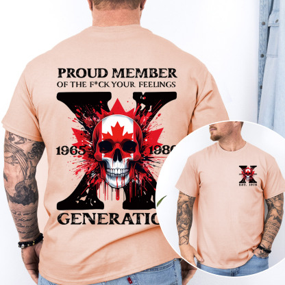 Canada Funny Skull Generation X T-shirt