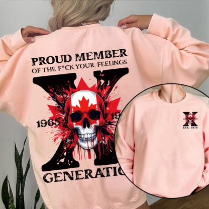 Canada Funny Skull Generation X Crewneck
