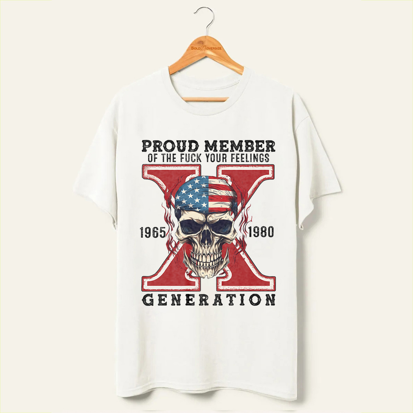 Skull Halloween Gen X T-shirt