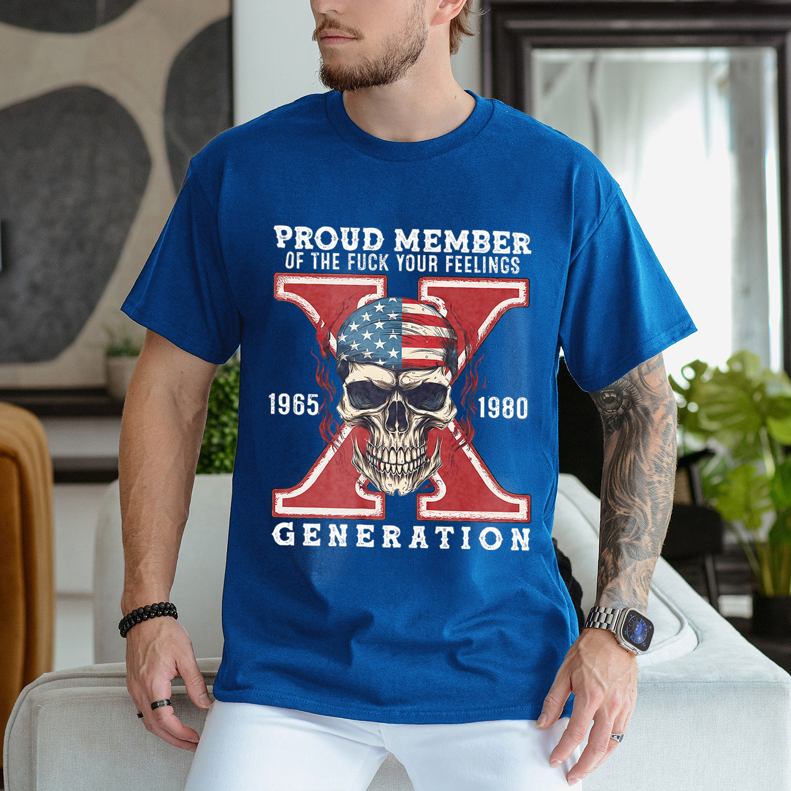 Skull Halloween Gen X T-shirt