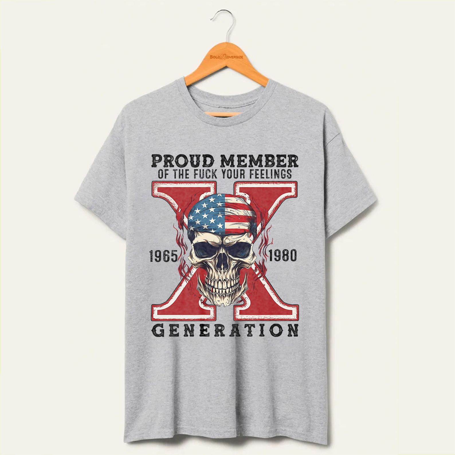 Skull Halloween Gen X T-shirt