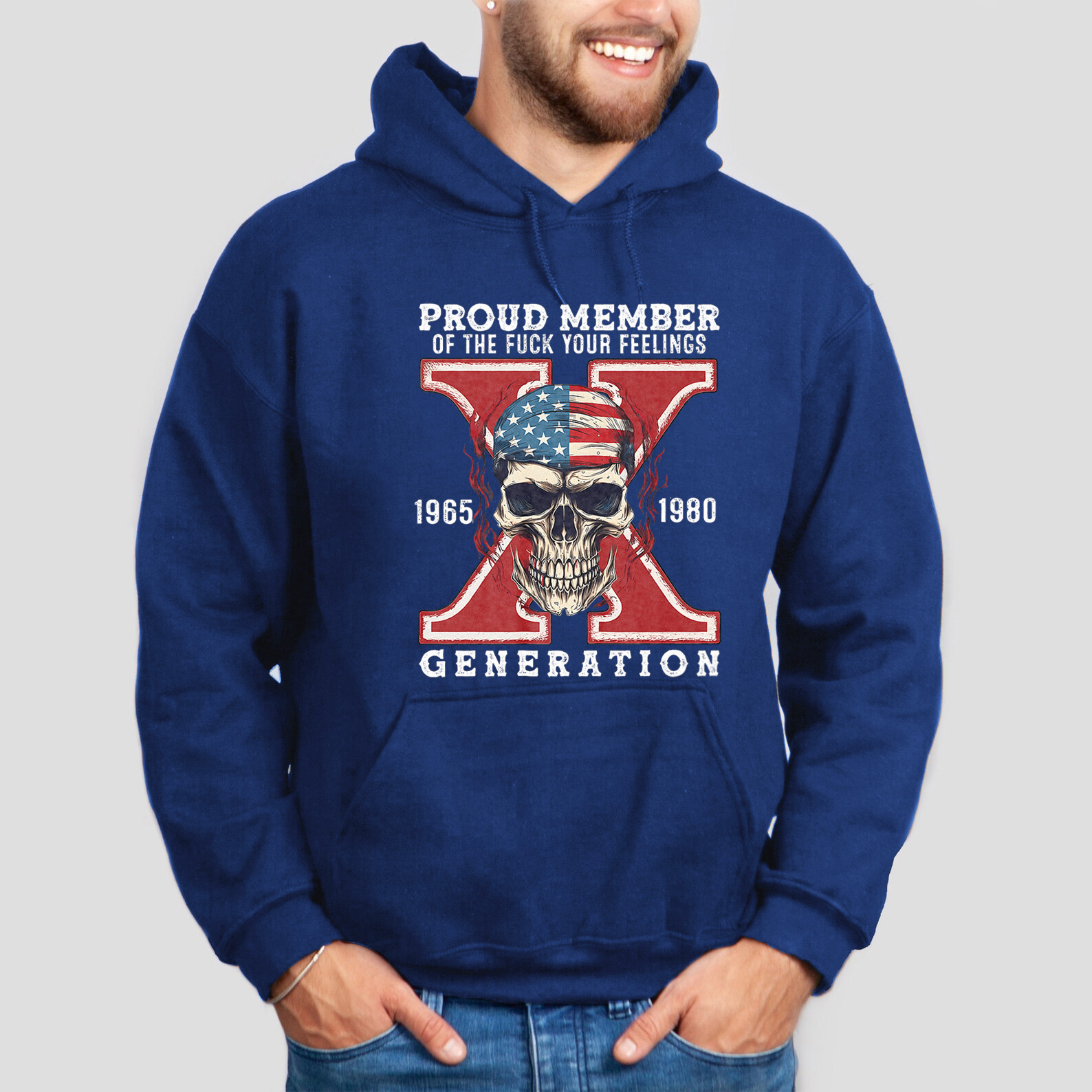 Skull Halloween Gen X Hoodie