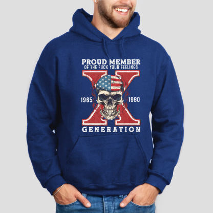 Skull Halloween Gen X Hoodie