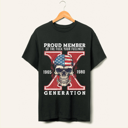 Skull Halloween Gen X T-shirt