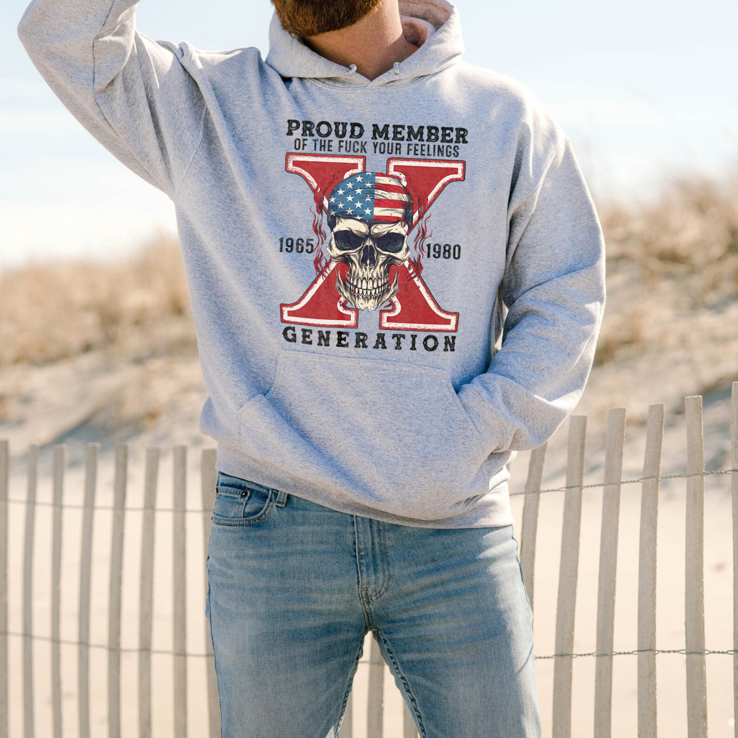 Skull Halloween Gen X Hoodie