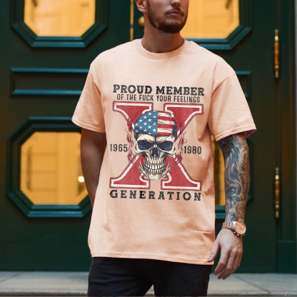 Skull Halloween Gen X T-shirt