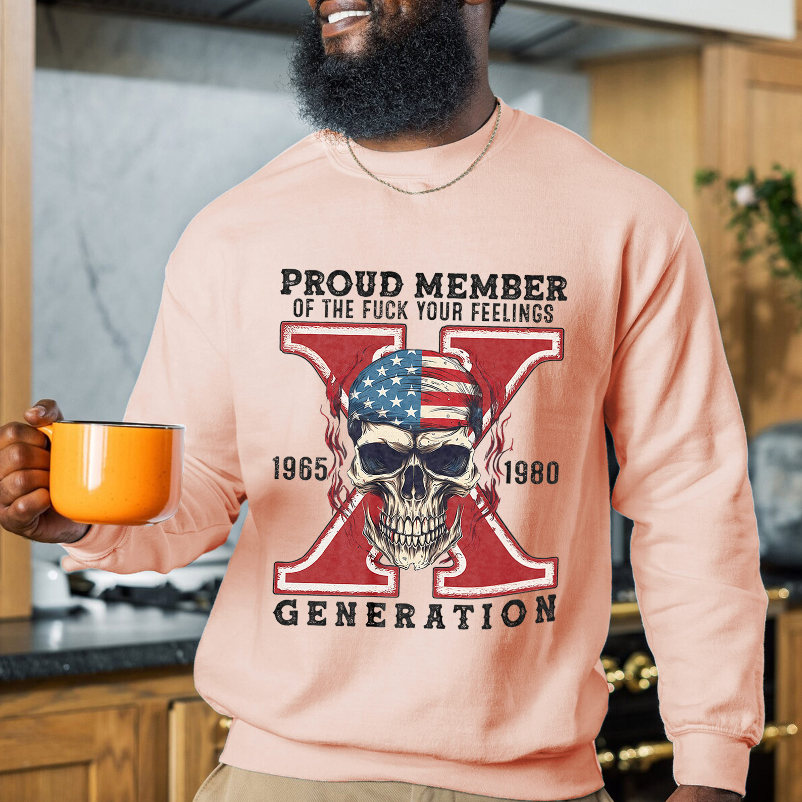 Skull Halloween Gen X Crewneck