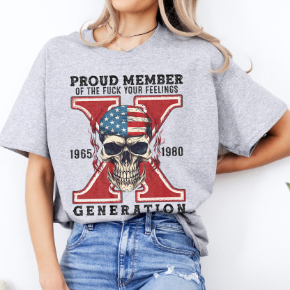 Skull Halloween Gen X T-shirt