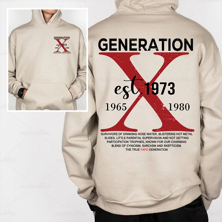 Custom Gen X Member Sweatshirt